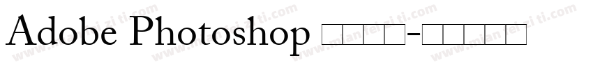 Adobe Photoshop 此文本图字体转换